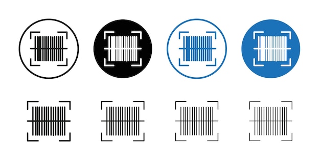 Bar code scanner icon Symbol mark in filled style