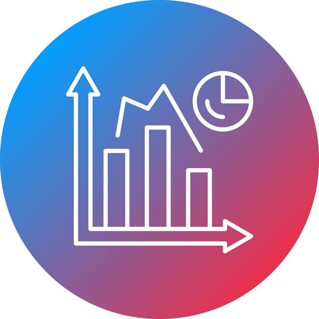 Bar Graph icon vector image Can be used for Business and Finance