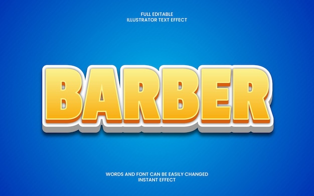 Barber Text Effect