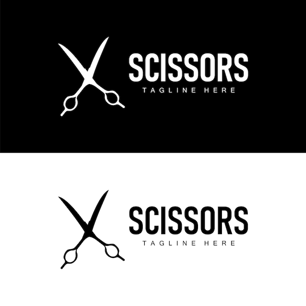 barber tool scissors logo cutting tool vector scissors simple background icon symbol design