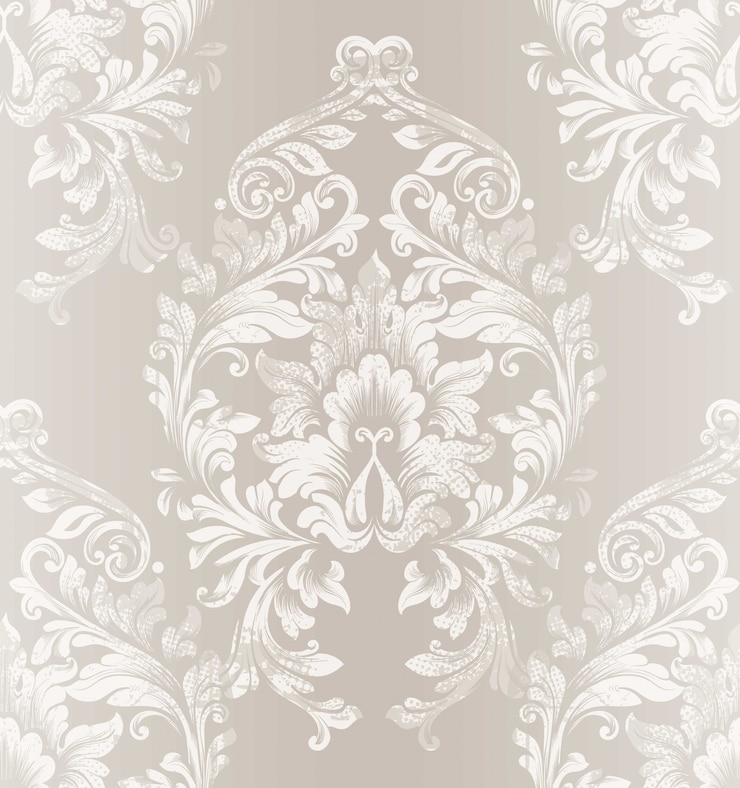 Vektör baroque damask flower pattern