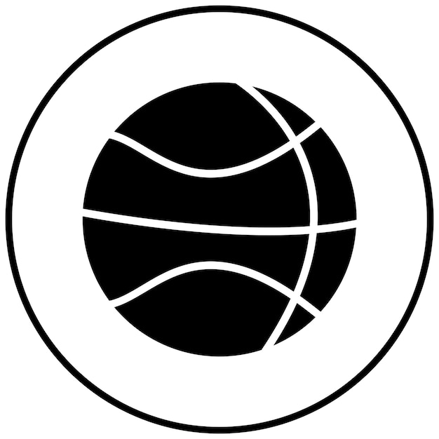 Basketball vector icon Can be used for Bowling iconset