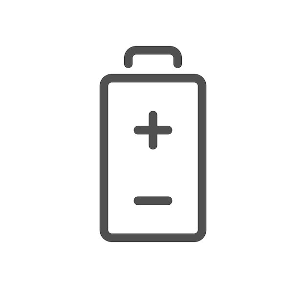 Batteries related icon outline and linear vector