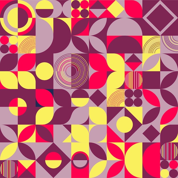 Bauhaus geometrical pattern design for background