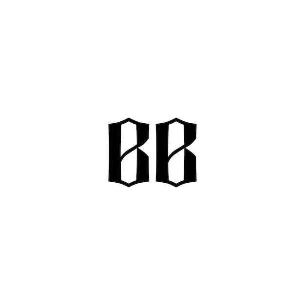 BB monogram logo design letter text name symbol monochrome logotype alphabet character simple logo