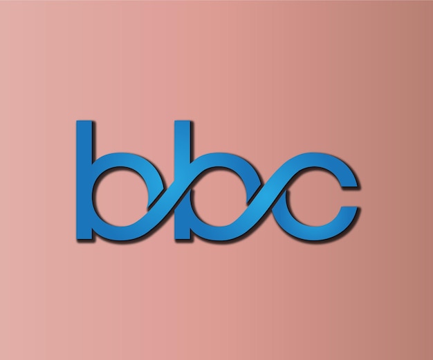 bbc letter logo free vector