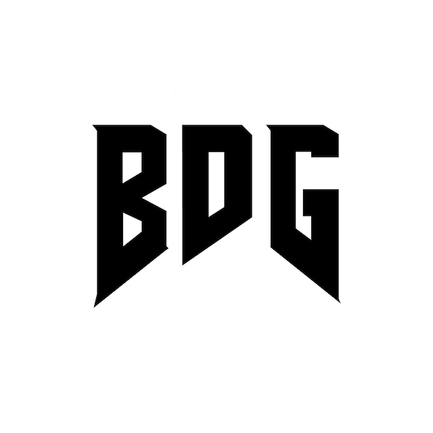 BDG letter logo design for technology company BDG logo design black and white color combination BDG logo BDG vector BDG design BDG icon BDG alphabet BDG typography logo design