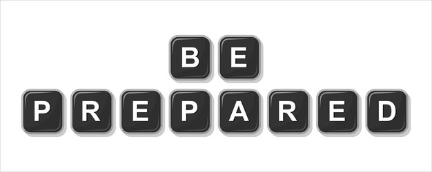 Be Prepared Word Art