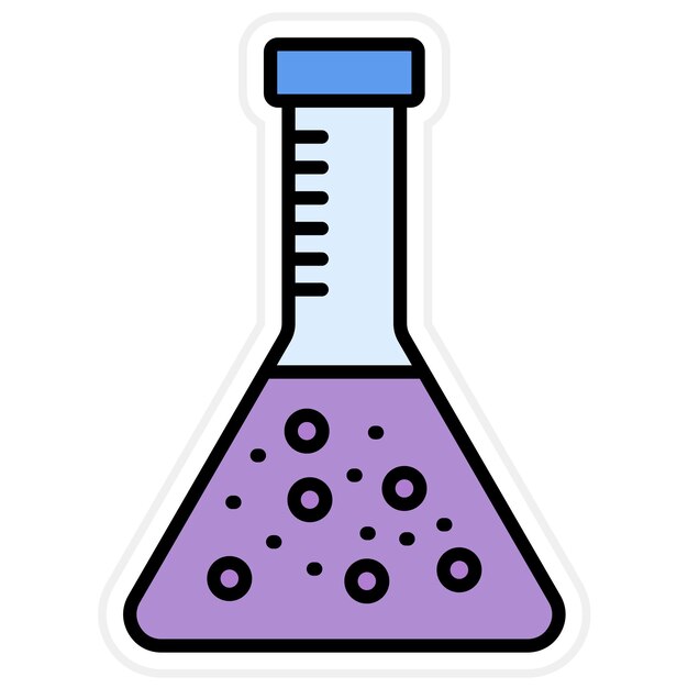 Beaker icon vector image Can be used for Physics