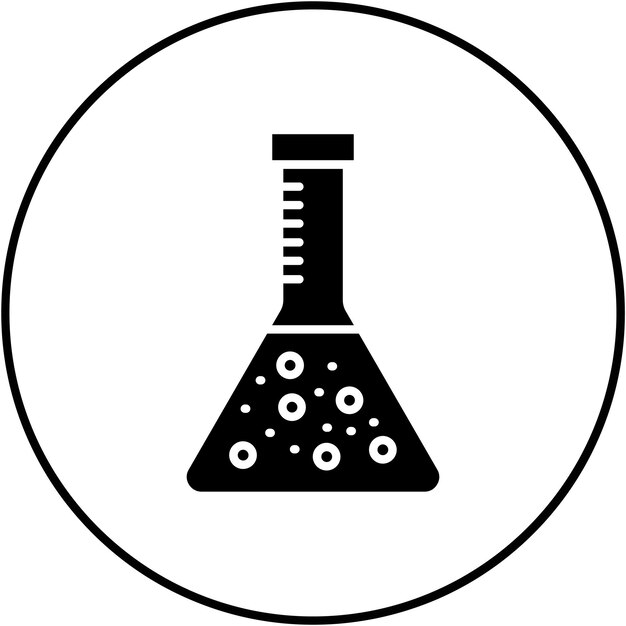 Beaker icon vector image Can be used for Physics