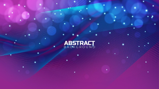 Beautiful Abstract 3D Background with Smooth Silky Shapes