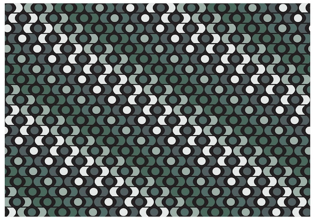 beautiful abstract geometric print placement with monochrome color white background vector print