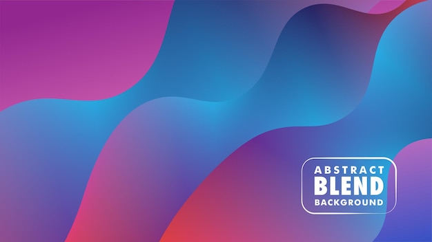 Beautiful Abstract Wave Background Design Template Pink Blue Purple Violet Multicolor Gradient