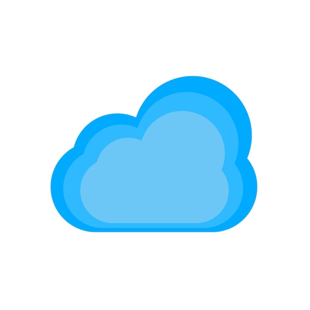 beautiful blue cloud design illustration