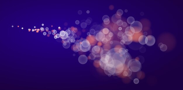 Beautiful bokeh blurred lights vector abstract background with defocused transparent lights effect.