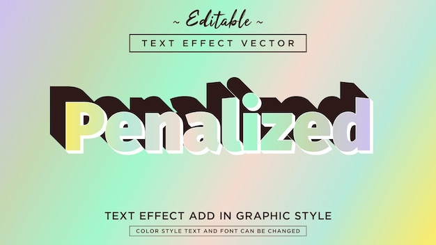 beautiful color combination text style effect fully editable text effect