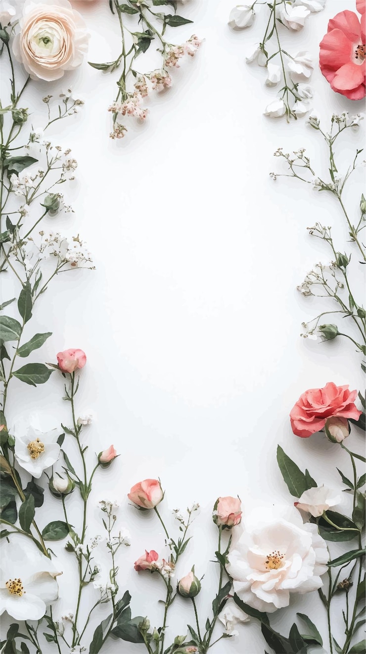 Vektor beautiful floral frame