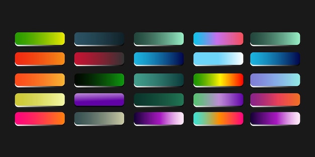 Beautiful gradient collection color set