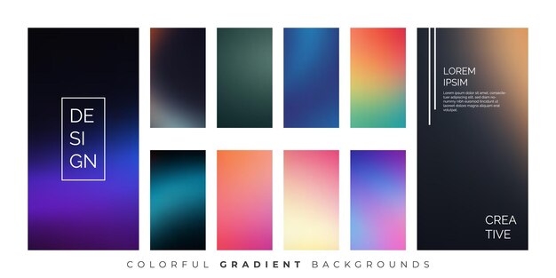 Beautiful Soft Gradient Set for Mobile UI Design