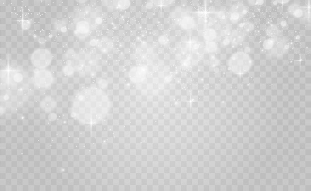 Beautiful sparks shine with special light Vector sparkles on a transparent background Christmas