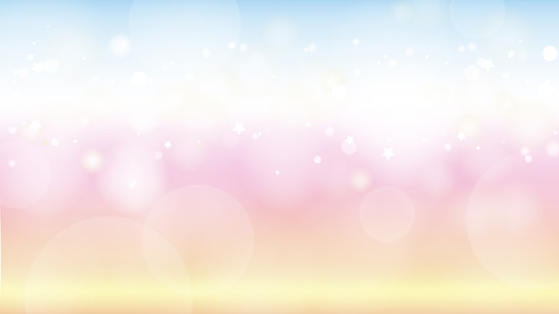 Beautiful twilight gradient background with bokeh