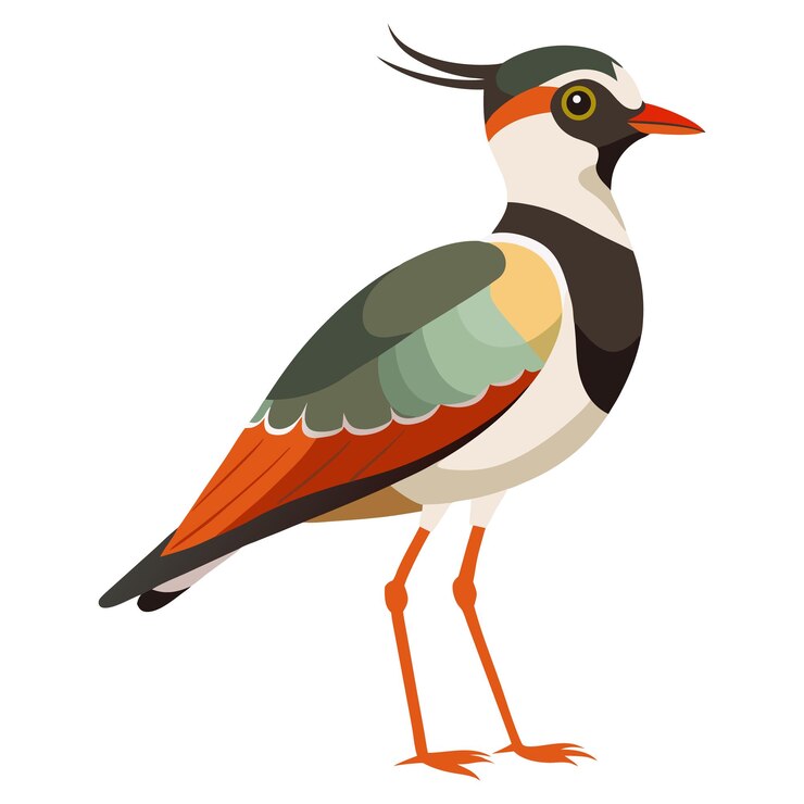 Vektör beautiful vector lapwing bird