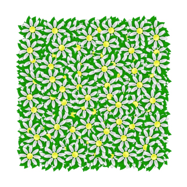 Beautiful vector pattern of green leaves Beautiful abstract vector pattern