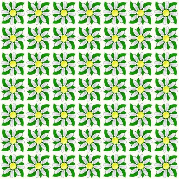 Beautiful vector pattern of green leaves Beautiful abstract vector pattern