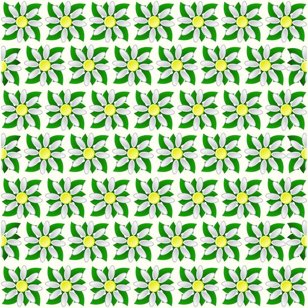 Beautiful vector pattern of green leaves Beautiful abstract vector pattern