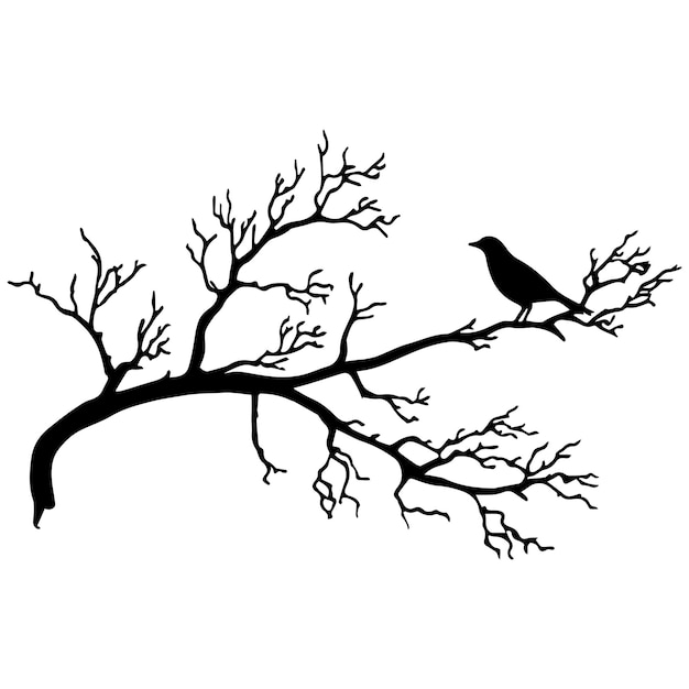 Beautiful vector Tree silhouette