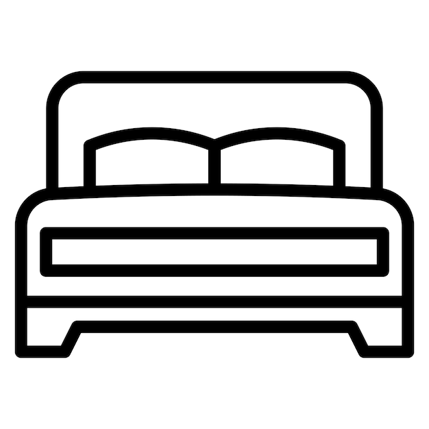 Bed icon vector image Can be used for Luxury