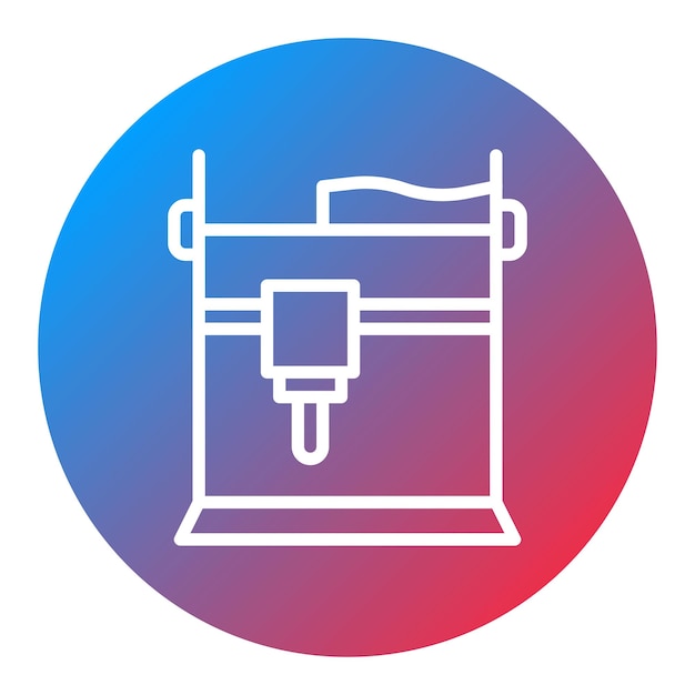 bed leveling icon vector image can be used for additive maufacturing
