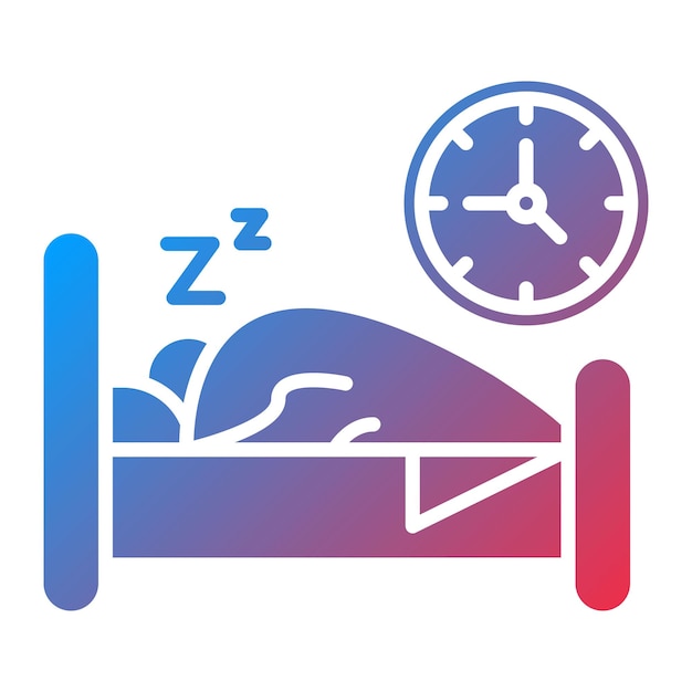 Bed Time icon vector image Can be used for Time and Date