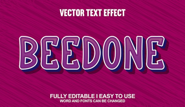 Beedone Editable Fonts Effect