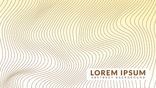 Beige wavy dashed line pattern Abstract background design