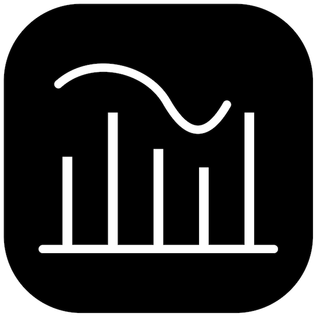 Bell Shaped Graph Vector Illustration