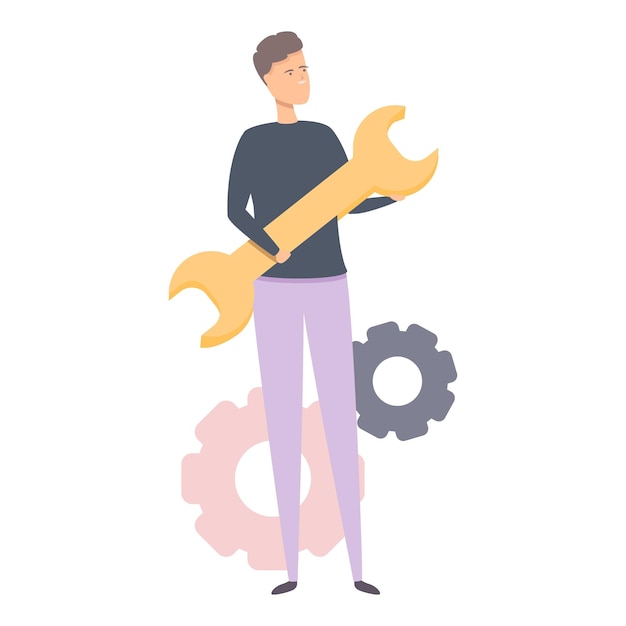 Benchmark testing key icon cartoon vector Bets quality Test product