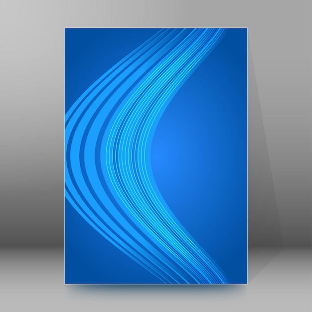 Bending wave effect background report title page booklet