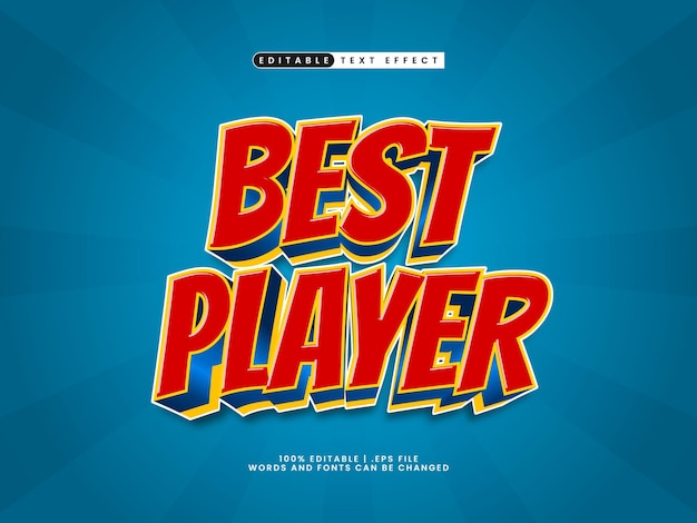 best player editable text effect in game and kids text style