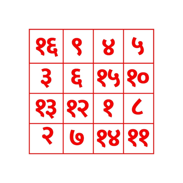 Vektör beyaz renkte mahalakshmi yantra vektör ikonu