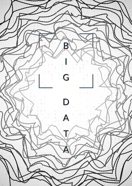 Big data abstract. Digital technology background. Artificial intelligence and deep learning concept. Tech visual for database template. Industrial big data abstract backdrop.
