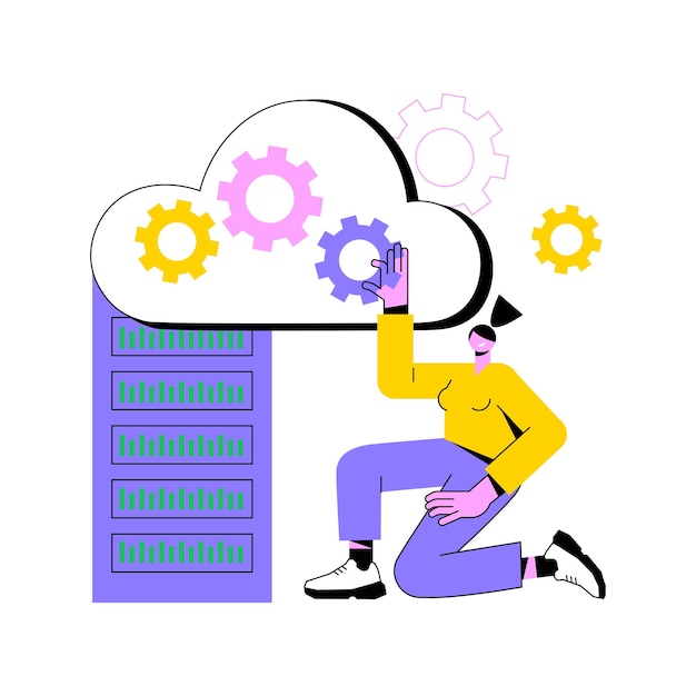 big data architecture abstract concept vector illustration