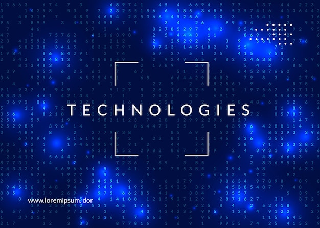 big data background technology for visualization artificial in