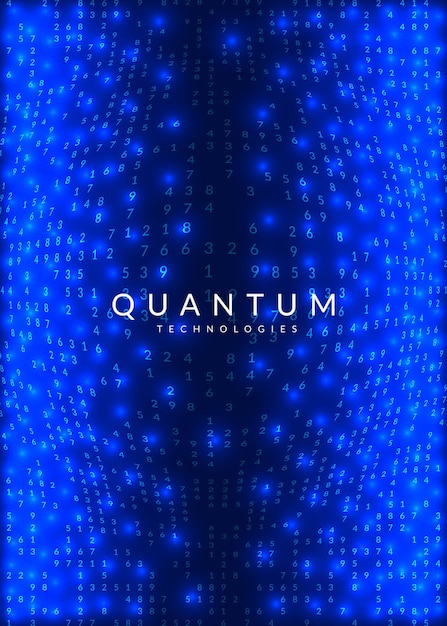Big data background. Technology for visualization, artificial intelligence, deep learning and quantum computing. Design template for intelligence concept. Modern big data backdrop.