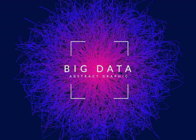 big data background. technology for visualization