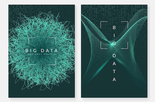 Big data-baggrund. Teknologi til visualisering af kunstig intelligens i