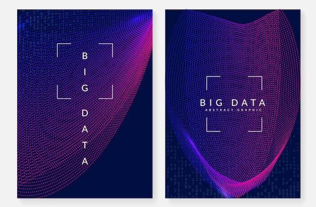 Big data-baggrund. Teknologi til visualisering af kunstig intelligens i