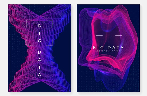 Big data-baggrund. Teknologi til visualisering af kunstig intelligens i