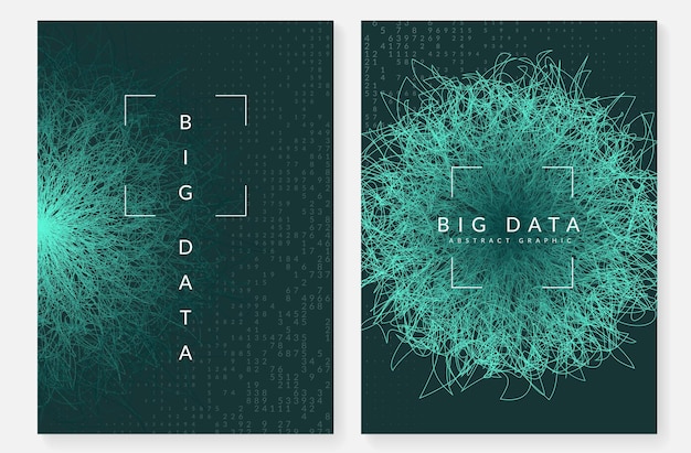 Big data-baggrund. Teknologi til visualisering af kunstig intelligens i