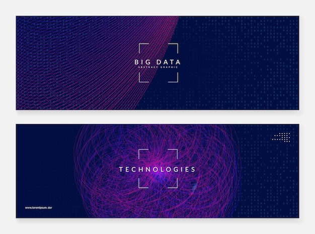Big data concept Digital technology abstract